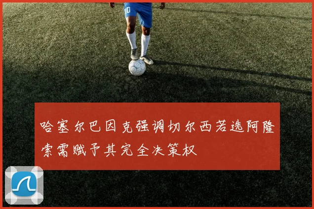 哈塞尔巴因克强调切尔西若选阿隆索需赋予其完全决策权